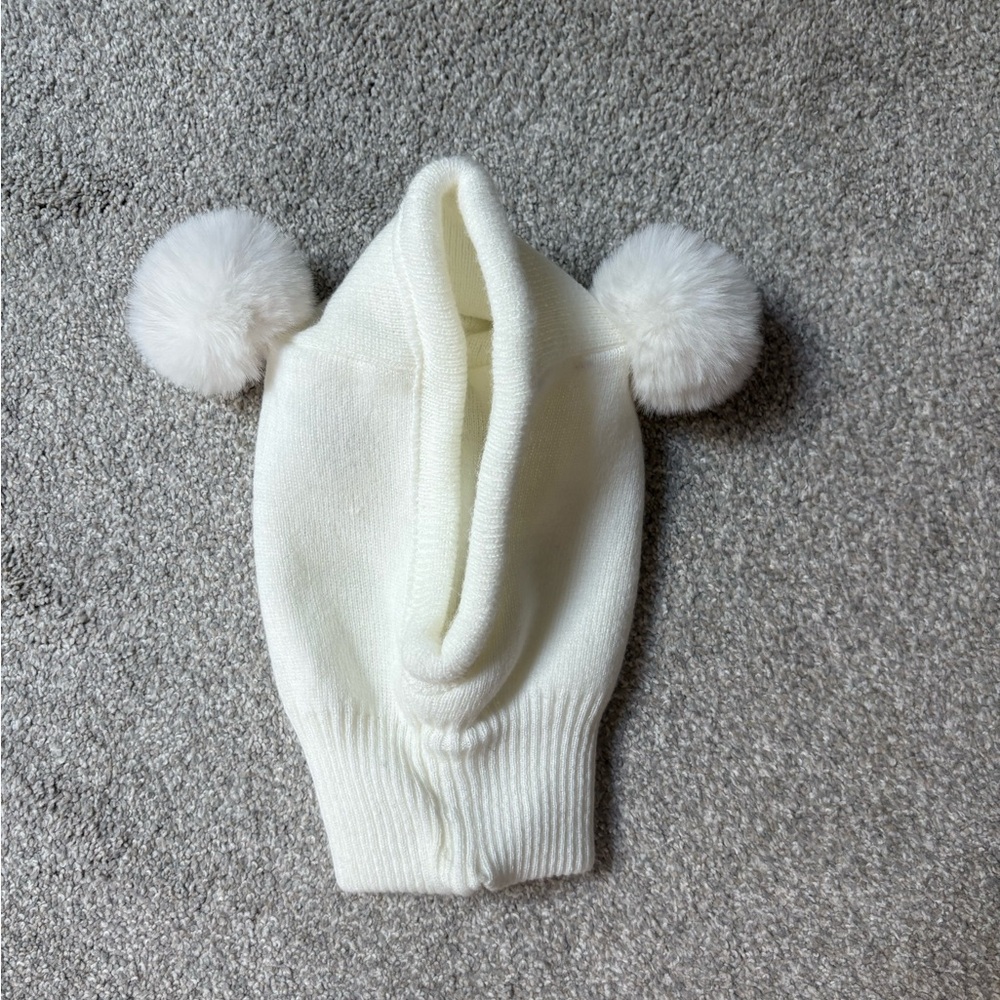 Koala Kids White Pom-Pom Hat
